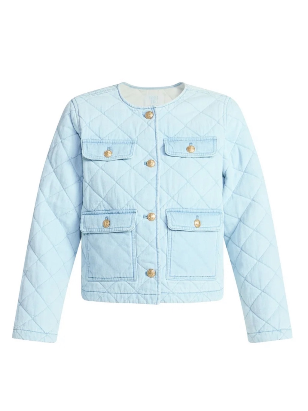 Time And Tru Women's Quilted Cotton Jacket, Size Large New With Tags. #16